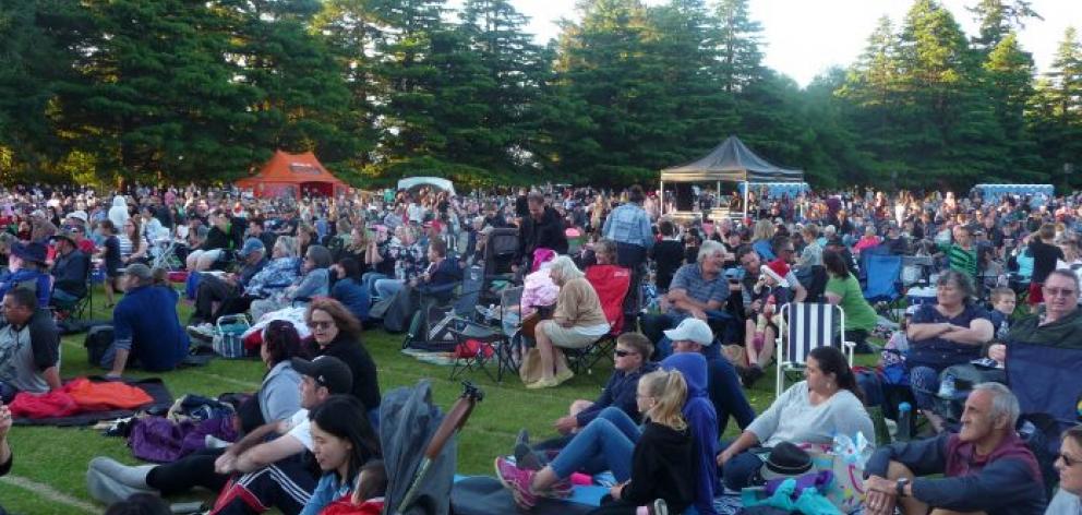 The event at Ashburton Domain usually attracts thousands of people. Photo: Supplied via Ashburton...