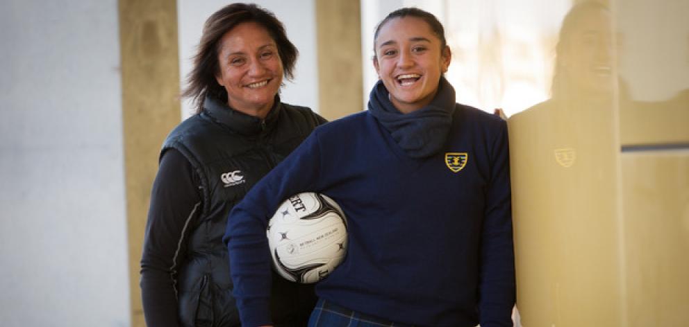 At 15 years-old Tiana Metuarau, pictured with her mother Waimarama Taumaunu, will be the youngest...