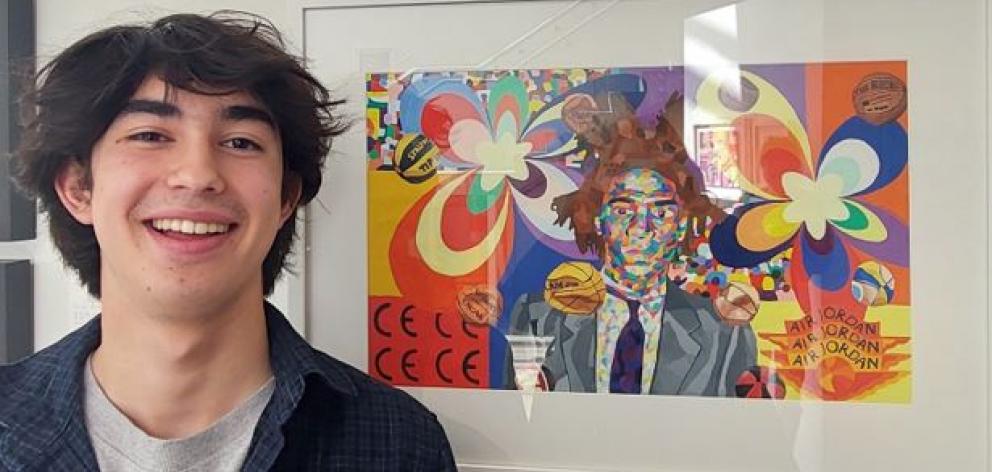 Oli Aikawa, 16, with ‘COLOURS’. Photo: Pearl Massie