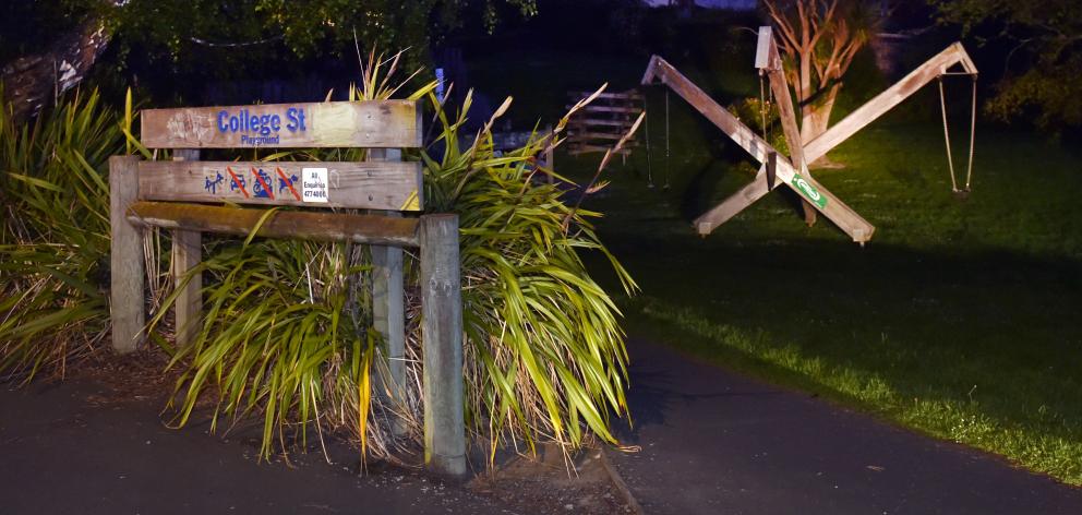 The College St playground. PHOTO: PETER MCINTOSH