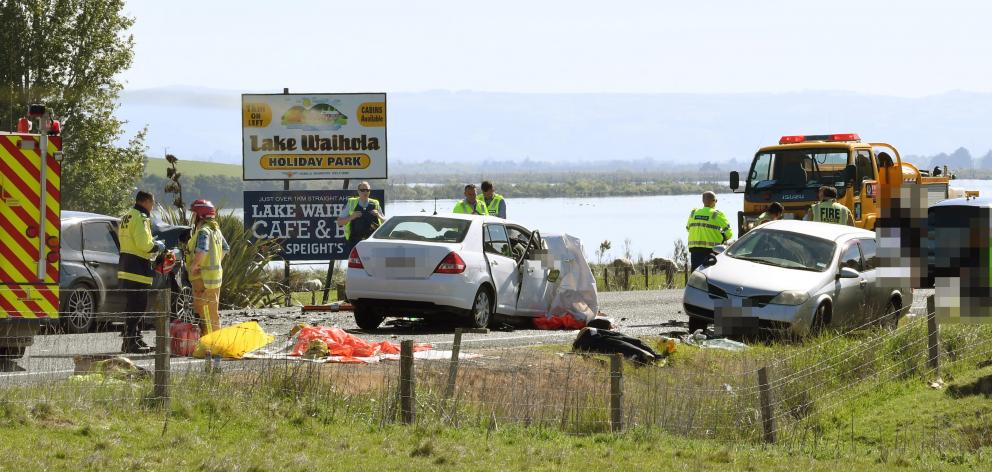 Two people were killed and three people were injured in this incident south of Waihola on...