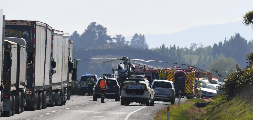 Two women were killed in a crash near Waihola on Saturday. Photo: Stephen Jaquiery