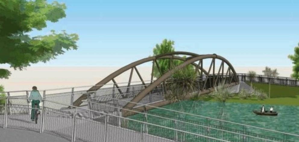 An artist’s impression of the new bridge when finished. Image: Newsline