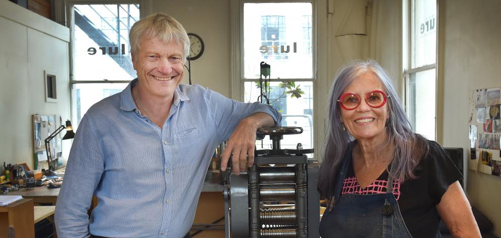 Lure Jewellery co-owners Rainer Beneke and Ann Culy in their central Dunedin studio. PHOTO:...