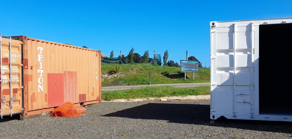 A container given to OneCoast by Port Otago to create a recycle shop at the Waikouaiti transfer...