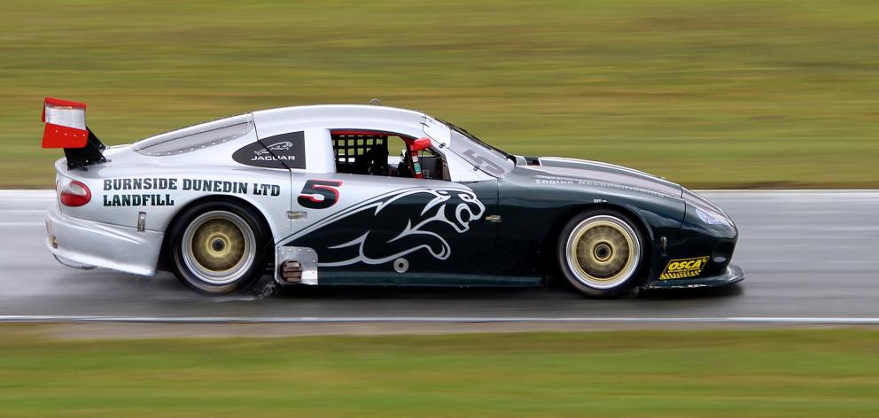 Dunedin driver Steve Ross will pilot his Jaguar XK OSCA super saloon around Teretonga this...