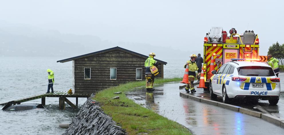 Police, Fire and Emergency New Zealand and ambulance officers attended a single-vehicle crash...