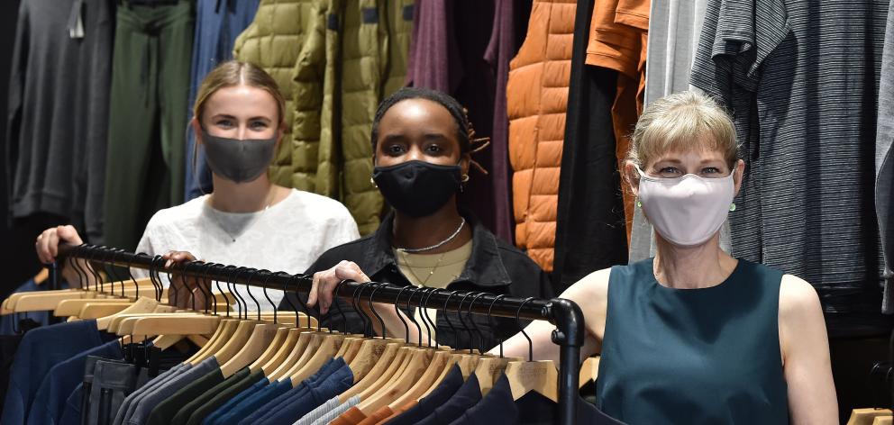 Alchemy Equipment staff (from left) Harriet Heaphy, Maita Mackenzie and store manager Carmel Van...