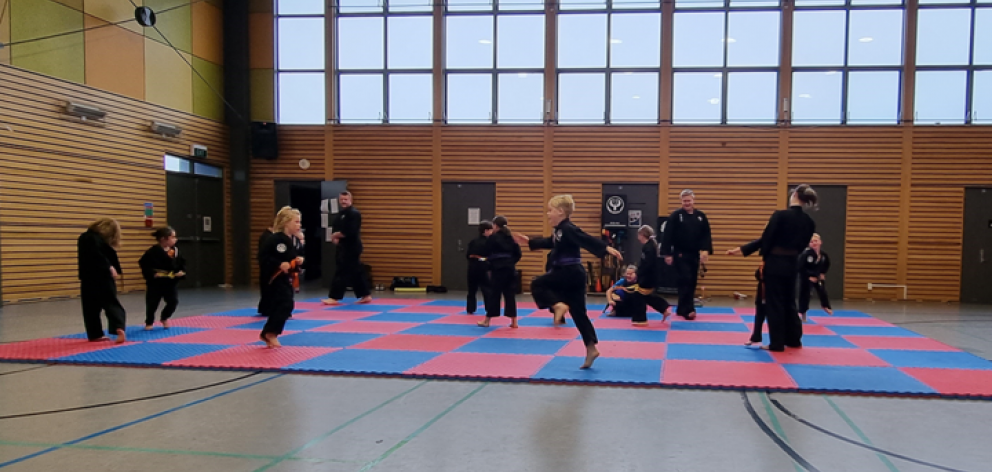 Karate lessons at a Christchurch City Council-owned hall. Photo: RNZ / Rachel Graham