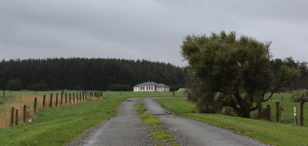 Awarua farmhouse is located between Invercargill and Bluff. The house remains council-owned but the surrounding land has recently been sold. Photo: Matthew Rosenberg/LDR