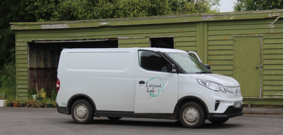 The electric van completes the loop every Thursday. Photo: Matthew Rosenberg/LDR