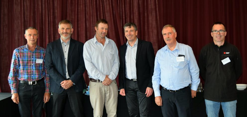 Ready to discuss the topic ‘‘Plantation forestry — threat or opportunity?’’ in Dunedin last week...