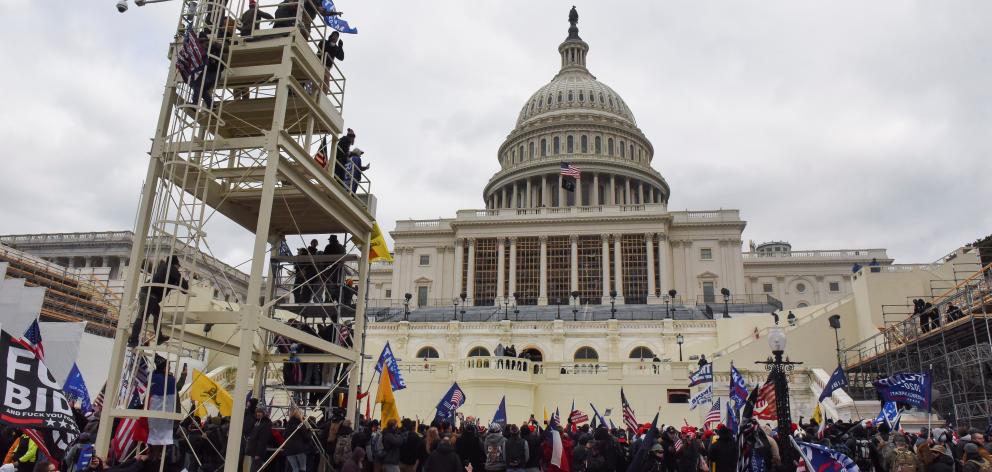 Supporters of U.S. President Donald Trump gather in Washington. Photo: Reuters Supporters of U.S. President Donald Trump gather in Washington. Photo: Reuters
