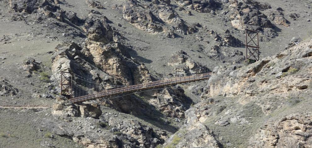 The cycle trail and Hugo Bridge. Photo: Jared Morgan