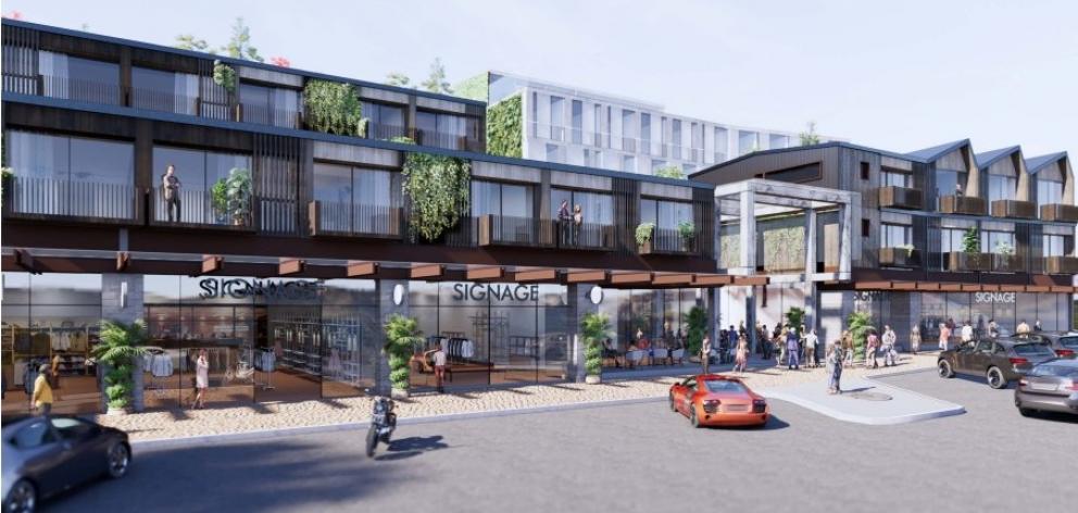 An architect’s impression of a proposed comprehensive town centre development in Wanaka’s Ardmore...