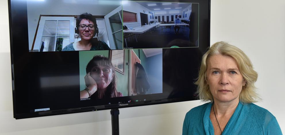 Concerned parents Sharron Feist (top), of Outram, and Michelle Cottage, of Taieri Mouth, with...
