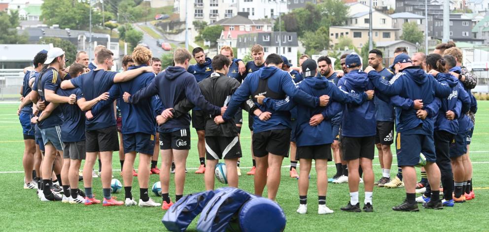 The Highlanders at a training session last month. PHOTO: LINDA ROBERTSON