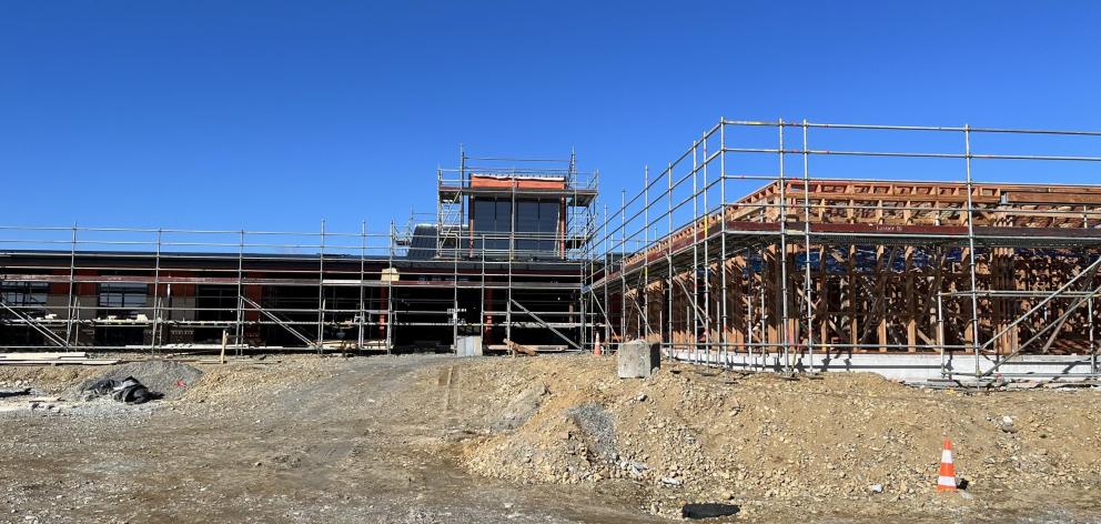 The building site on Monday. Photo: Brendon McMahon/Greymouth Star