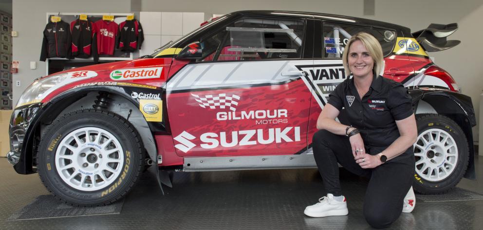 Dunedin rally driver Emma Gilmour is excited at the prospect of driving on her home roads in this...