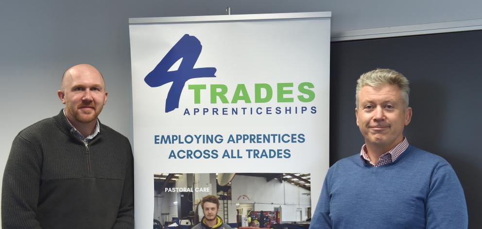 For Trades Apprenticeship Training Trust manager Matt Hogan and Business South director of...