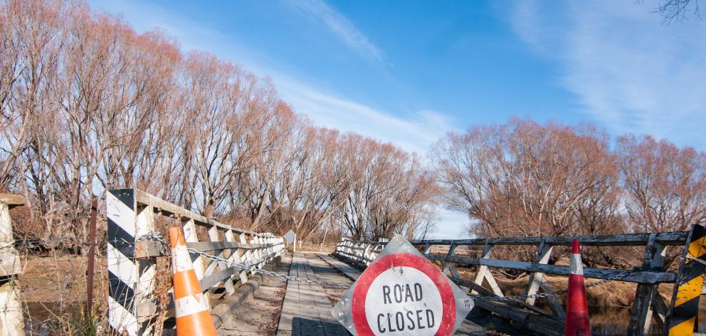 Motorists in Maniototo Rd are unable to cross the Taieri River due to Bridge 145 (Halls Ford)...