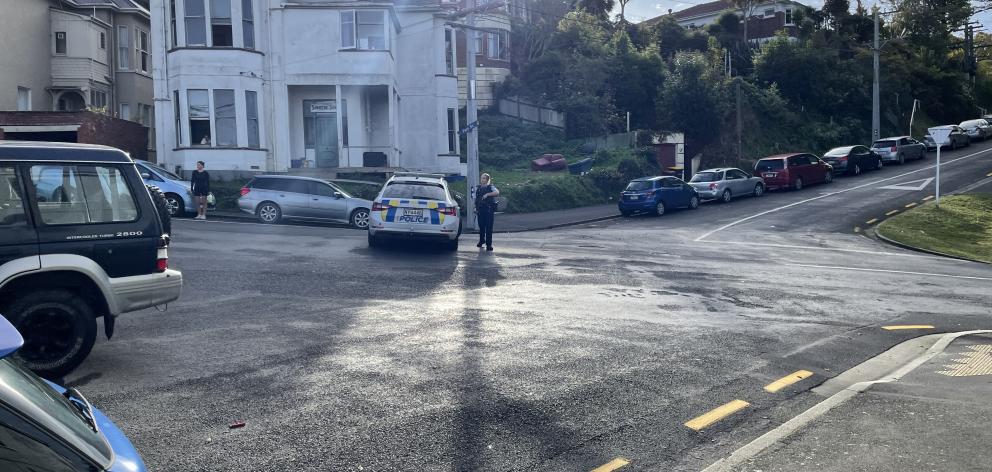 Armed police were at the scene. PHOTO: SUPPLIED