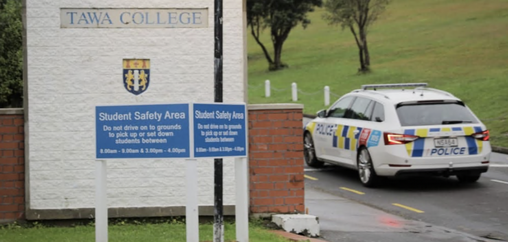 The school was locked down for an hour yesterday. Photo: RNZ