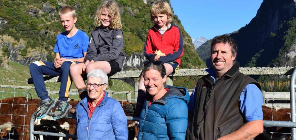 At Mt Aspiring Station are (clockwise from bottom right) station owners Randall and Allie...