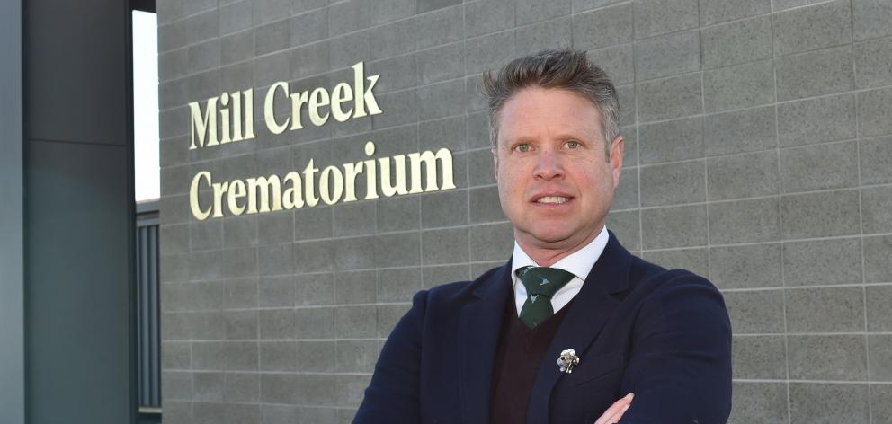 Campbell and Sons Funeral Services managing director Clark Campbell in front of the company’s new...