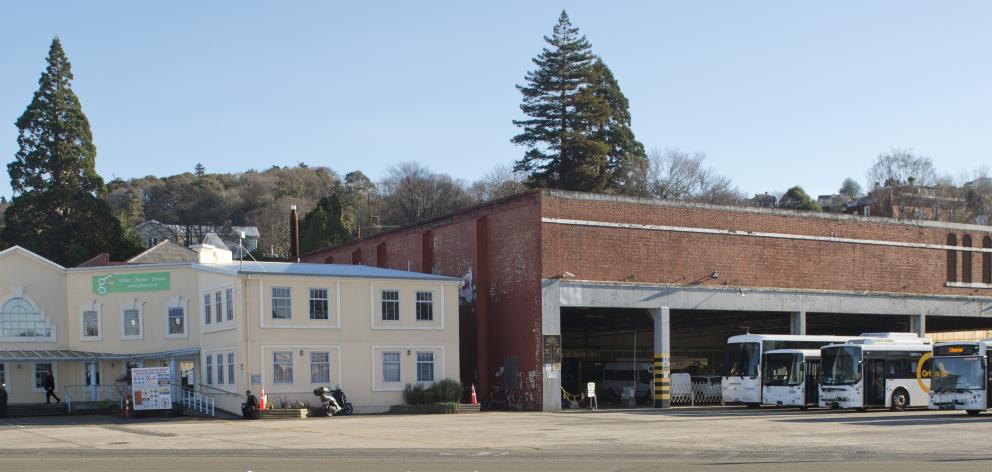 The bus depot at the Market Reserve. PHOTO: ODT FILES