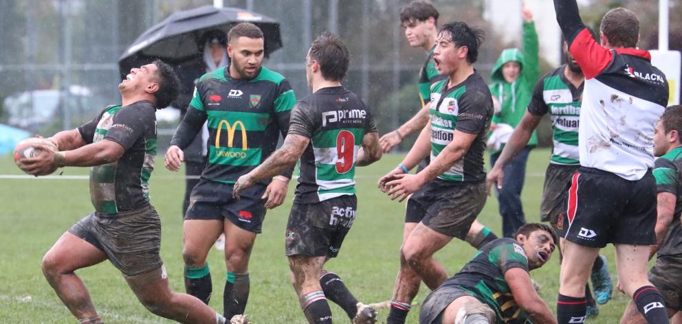 Moeki Toma scores in the first half for Marist Albion in their Christchurch Metro Premier clash...