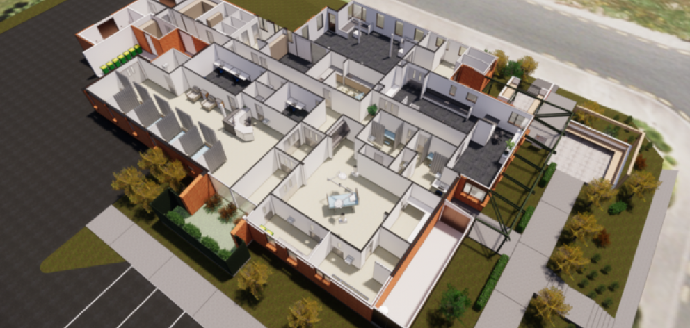 An artist's impression of the Southland Charity Hospital Photo: Southland Charity Hospital