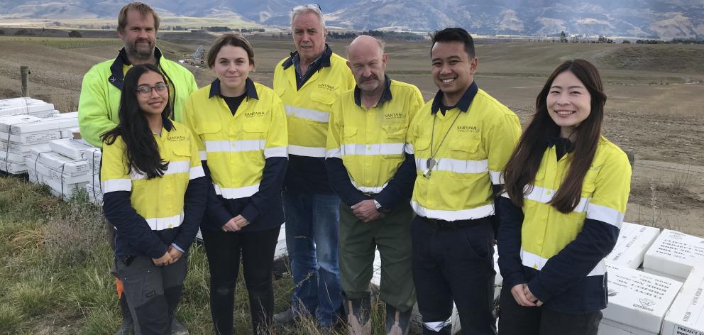 Some of the Santana Minerals team members working from Bendigo Station are (from left) geologist...