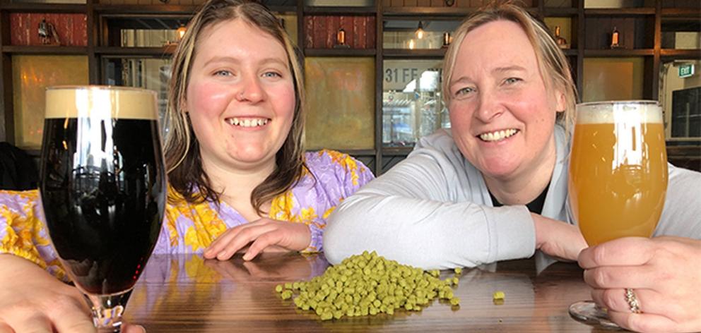 University of Otago food science honours student Sian Menson (left) and former Emerson’s...
