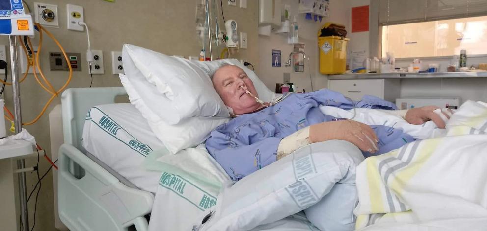 Kevin Burney is all smiles as he prepares to come back to Canterbury from Middlemore Hospital's...