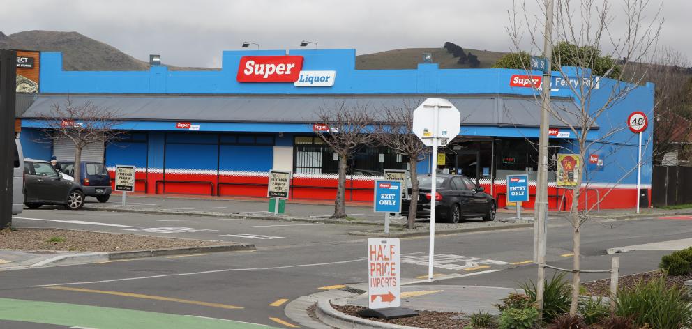 There are 13 off-licences, including Super Liquor Woolston, within a 2km radius. Photo: John Spurdle