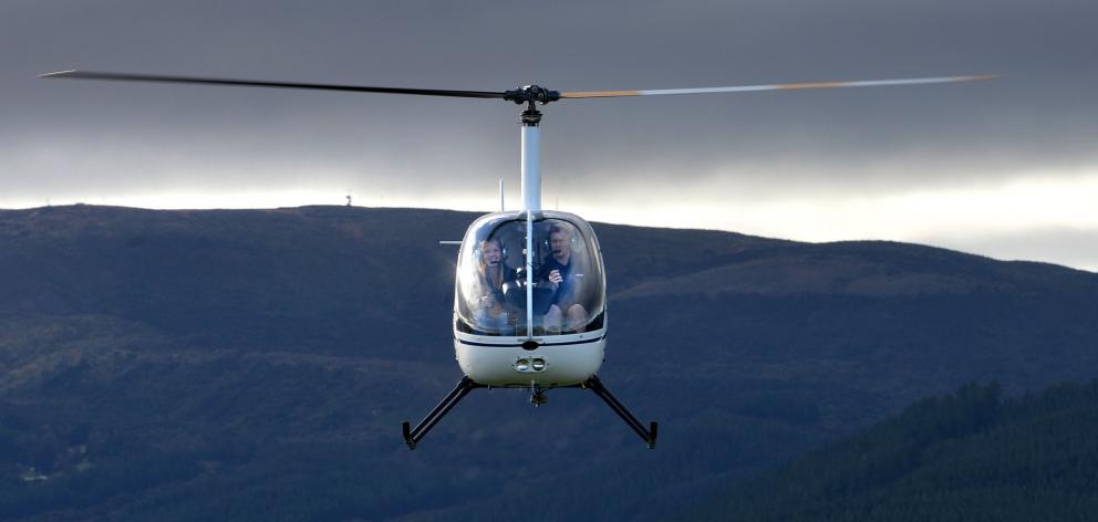 A Robinson R22 near Taieri. Photo: ODT files
