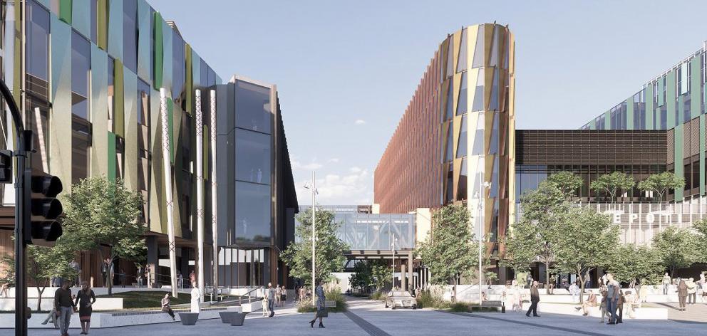 Latest artists' impression of the new Dunedin Hospital. IMAGE: SUPPLIED