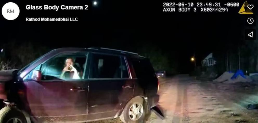 Police body camera footage. Photo: Supplied
