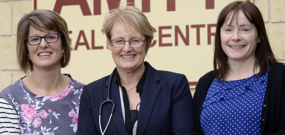 The team behind Amity Medical Centre, Dunedin's first Health Care Home (from left) practice nurse...