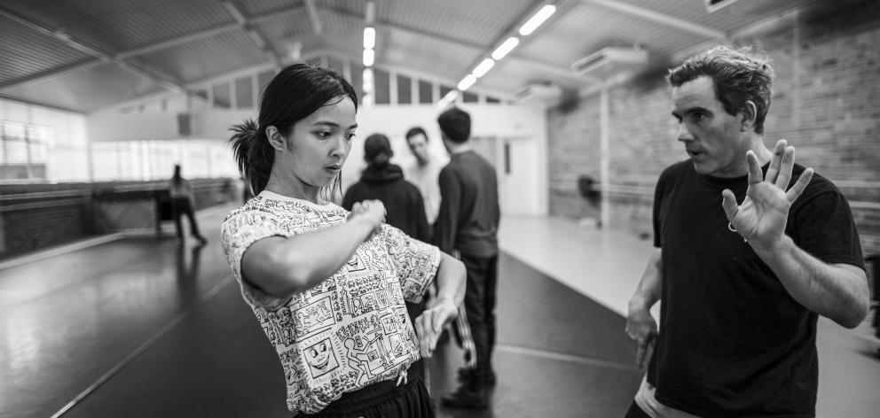 Choreographer Ross McCormack rehearses with a dancer ahead of the Dunedin Arts Festival...