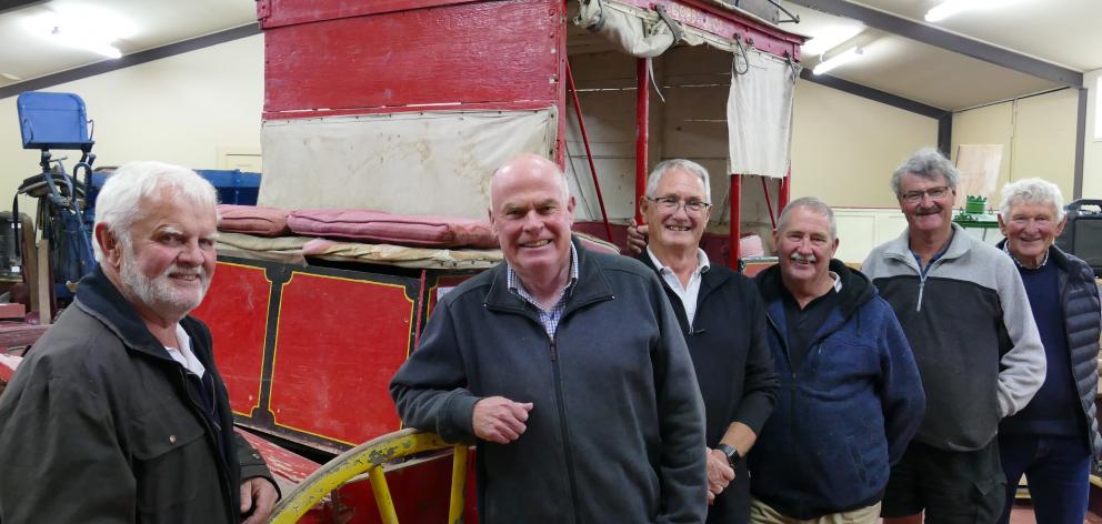 Former members of the Pitcairn Venturers, (from left) David Chronican, John Downes, Jim Binnie,...