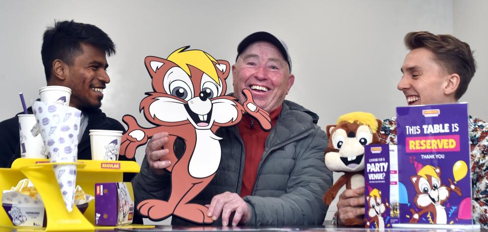 Chipmunks founder Lance Spence (centre), marketing co-ordinator Jospher Nadar (left) and brand...