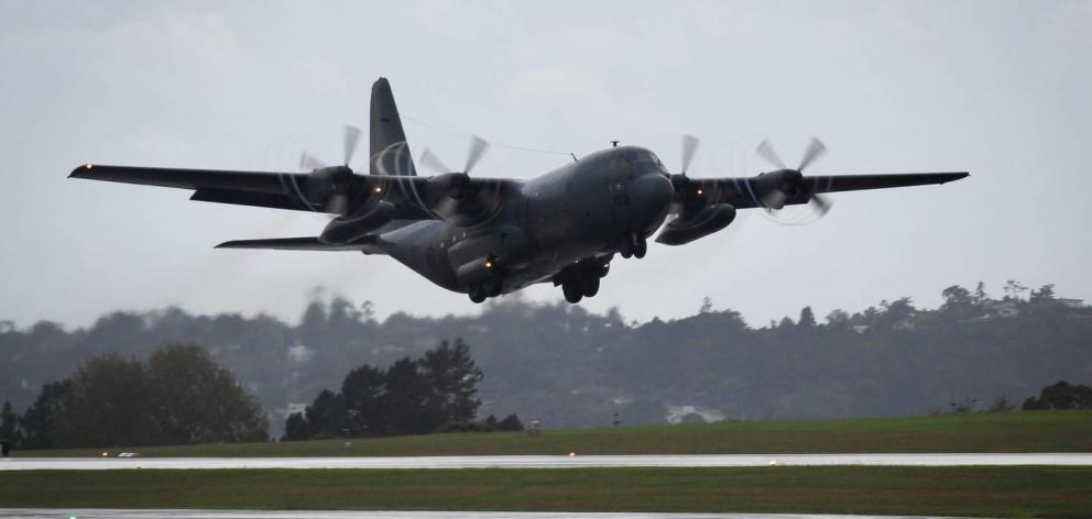 The NZ Defence Force C-130H Hercules transport aircraft. Photo: NZME
