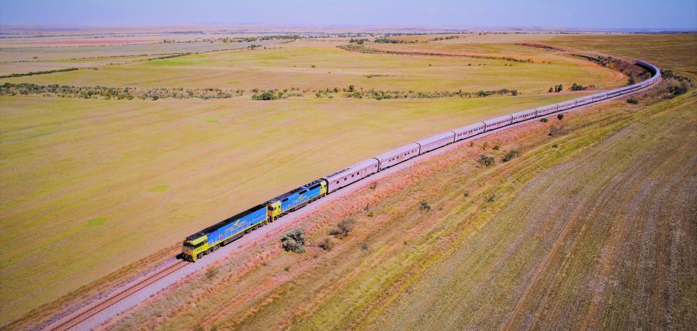 The Indian Pacific takes four days to cover a distance of 4352km between Perth and Sydney, with...