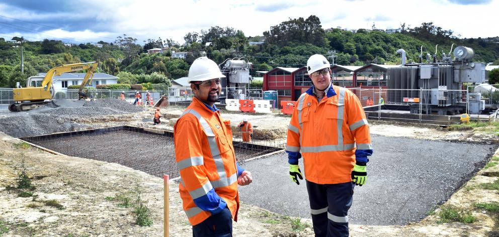 At the site in Andersons Bay, Dunedin, where an electrical substation is being upgraded are lead...
