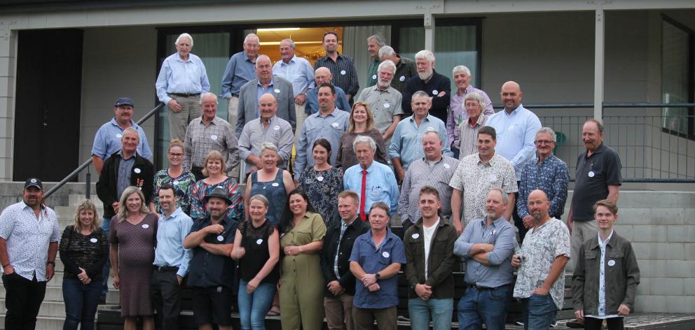 Standing outside the Lake Hawea Community Centre, past and present members of the Lake Hawea...