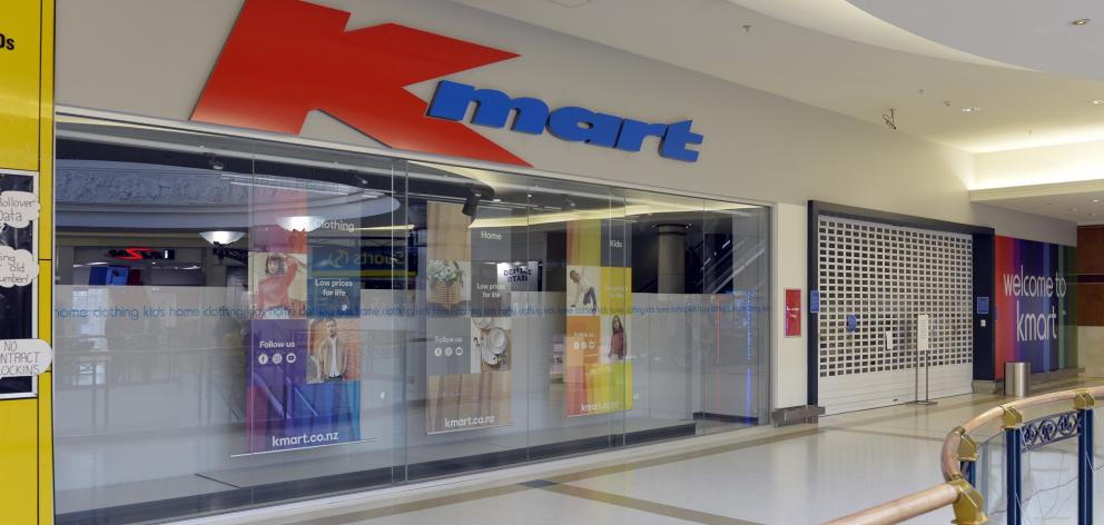 Kmart in the Meridian Mall remains closed. Photo: ODT