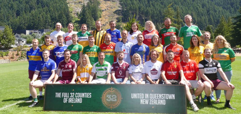 Representatives from each of Ireland’s 32 counties gather for what is believed to be a world...