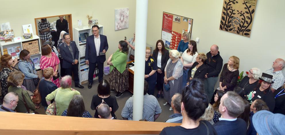 Dunedin Mayor Jules Radich speaks about the importance of providing support and hope to those in...